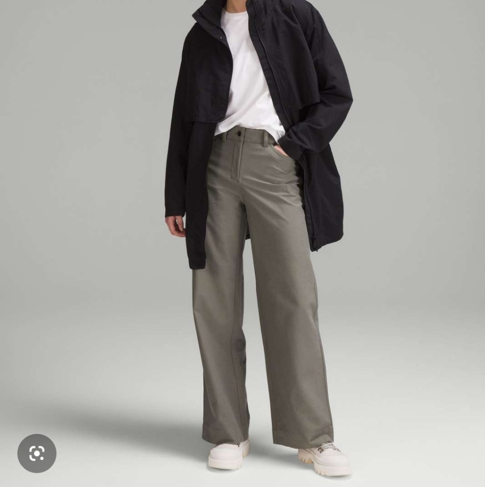lululemon athletica Dark Olive High-Rise Wide Leg Pants
